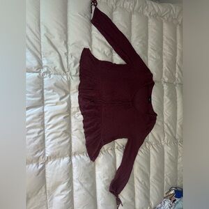 Burgundy long sleeve